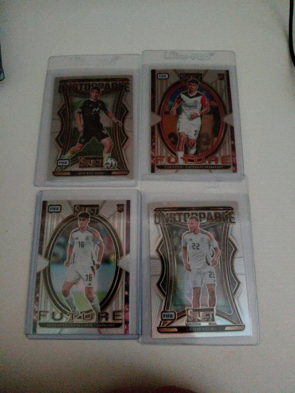 Panini Soccer Trading Cards - White and Silver Foil Set